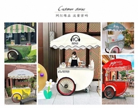 Camion de crème glacée HODUWISE, acier inoxydable commercial, gelato, popsicle, crème glacée, congélateur de présentation personnalisé