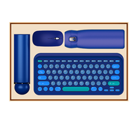 Ensemble de cadeaux d'affaires de luxe de promotion annuelle rose Ensemble de cadeaux d'entreprise uniques avec clavier, souris pour les clientes VIP