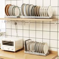Étagère à vaisselle et bols rétractable en métal, avec armoire de rangement, pour cuisine transfrontalière