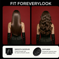 Sèche-cheveux professionnel à haute vitesse 110 000 tr/min avec moteur BLDC, contrôle intelligent de la température par IA et diffuseur ionique pour salon