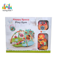 Tapis de jeu pour bébé Konig Kids, boîte de couleurs populaire, petite maison de jeu et fosse à balles de 30 balles