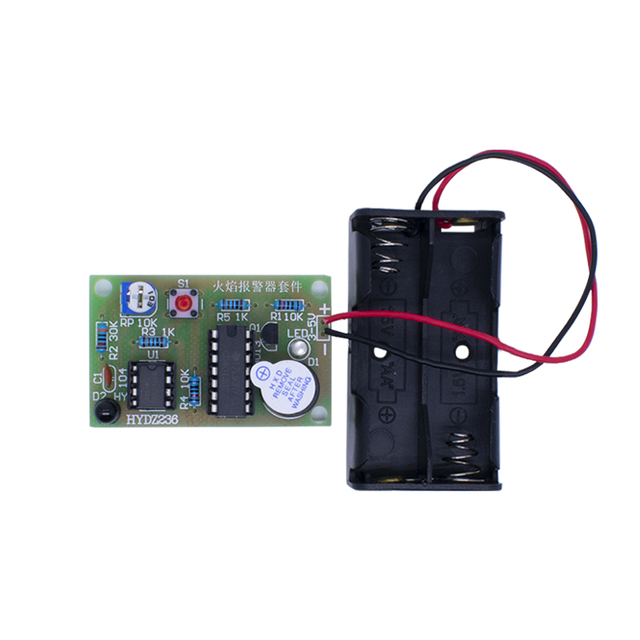 Fire flame detection Fire monitoring detection fire automatic alarm module electronic production kit DIY