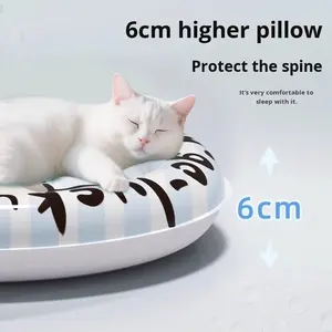 แผ่นทำความเย็นสำหรับสัตว์เ<span class=keywords><strong>ล</strong></span>ี้ยงสุดหรูที่นอนแมวทรงกลมแ<span class=keywords><strong>ล</strong></span>ะฤดูร้อนเสื่อนอนแมวพร้อม<span class=keywords><strong>ล</strong></span>วด<span class=keywords><strong>ล</strong></span>ายสัตว์วัสดุ<span class=keywords><strong>ผ้า</strong></span>สำหรับแมวและสุนัข - Product Image 4