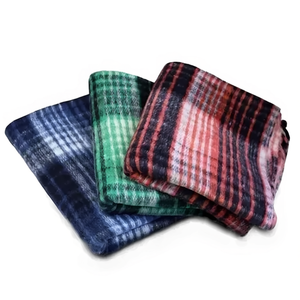 Couverture Colap Tilma Nevada 1,40mx2m en laine acrylique à carreaux pour lit, toutes saisons - Product Image 1