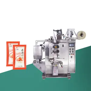 Automatische Multifunctionele Pouch Ketchup Vullen Zakje Tomatenpuree Verpakking Machines Dubbele Rijstroken Pasta Verpakking Machine