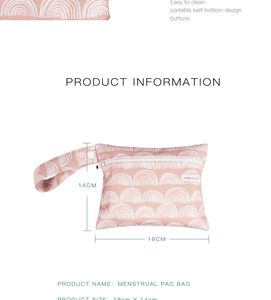 Mora — trousse de toilette <span class=keywords><strong>lavable</strong></span> pour femmes, tapis menstruel, sac de serviette hygiénique réutilisable - Product Image 5