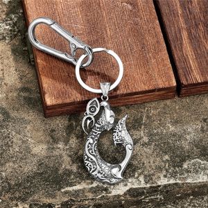 Viking Mythical Beast <b>Keychain</b> Zinc Alloy Pendant Metal Hook Leather Strap Unisex Gift Charm - Product Image 2