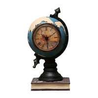 Reloj de Globo Vintage Estilo Americano Weixun A093, Resina Pintada a Mano, Modelo Artístico de Personajes de TV y Cine, Decoración para el Hogar, Escritorio