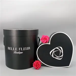 Kotak beludru desain Logo kustom romantis pabrik kualitas tinggi diskon besar kemasan hadiah bunga khusus untuk penggunaan industri