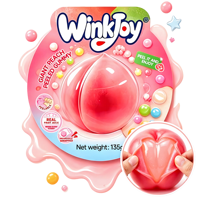 Pêche géante en gomme pelable, conforme aux normes US et EU, certifiée BRC SMETA, 135g, qualité supérieure, en vrac, bonbons moelleux de grande taille
