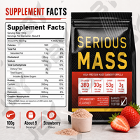 Poudre Protéinée Mass Gainer 2LB, Prise de Masse Haute en Calories, Nutrition Sportive, Fabricant OEM Marque Privée