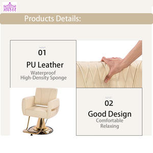 Elegante Base de aleación de aluminio estilo nube sillas de peluquería para salón de belleza Silla de estilismo equipo de peluquería - Product Image 4