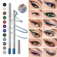 Crayon Eyeliner Liquide Noir Fin Crémeux Multi-Chrome à Marque Privée, Coloré, Longue Tenue, Pailleté, Imperméable, de Luxe