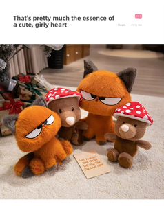 Peluche chat rouge en coton PP doux, animal en peluche pour les 14 ans et plus, cadeau de Pâques mignon - Product Image 3
