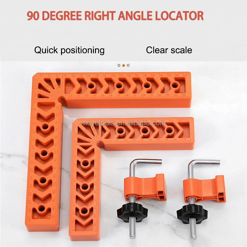 90 Degree Mini Positioning Square – Precision Woodworking Carpenter Corner Tool With Right Angle Clamp For Checking Edges
