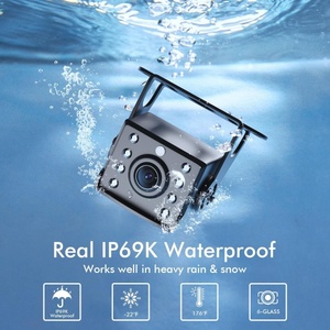 Xe hỗ trợ đảo ngược 4 pin kết nối phía sau xem máy Ảnh 8 IR tầm nhìn ban đêm 7 "Xe màn hình + 10m hàng không cáp cho RV Xe Tải xe buýt van - Product Image 5