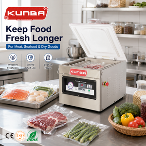<span class=keywords><strong>Machine</strong></span> d'emballage <span class=keywords><strong>sous</strong></span> <span class=keywords><strong>vide</strong></span> automatique à chambre unique KUNBA DZ400 pour aliments, sacs en plastique, viande, usage commercial - Product Image 1