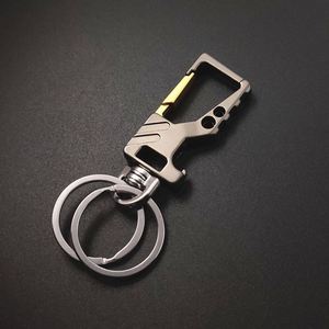 Porte-clés de voiture multifonctionnel avec ouvre-bouteille, pendentif unisexe, cadeau pour couple, porte-clés en alliage de zinc pour ceinture - Product Image 6