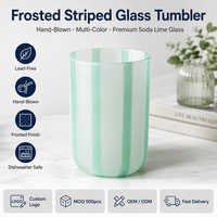Juego de 8 Vasos de Cóctel de Cristal Transparente, Sin Plomo, Base Gruesa y Pesada, 4 Vasos Highball, 4 Vasos Rocks, para Bar en Casa, Whisky, OEM, Personalizado