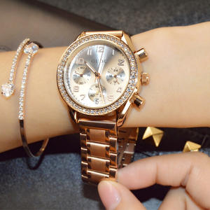 Elegante reloj <span class=keywords><strong>de</strong></span> primera calidad para mujer, esfera grande con incrustaciones <span class=keywords><strong>de</strong></span> diamantes, elección elegante para reuniones <span class=keywords><strong>de</strong></span> negocios y fechas - Product Image 1