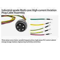 Câble d'alimentation industriel OEM IATF16949 multi-cœurs à courant élevé, faisceau de câblage aviation étanche IP67 en cuivre pur