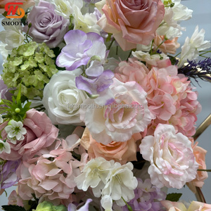 SMOOTH New Design Customized <b>Artificial</b> pinkish-purple Silk <b>Flower</b> Runner for Wedding and Party Decoration - Product Image 4