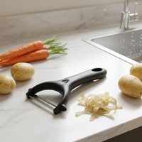 Ergonomische Y-vormige roestvrijstalen 15CM keuken fruit- en groenteschiller met antislip handvat, scherp mes, milieuvriendelijk ontwerp, makkelijk in gebruik