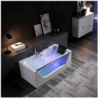 Robinet de baignoire en acier inoxydable de type tête de canard en finition chromée pour accessoires de quincaillerie de salle de bain