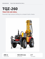Machine de forage de puits portable Hengwang TQZ-260, diesel, 260 m, mini-tracteur tout-terrain, perceuse pneumatique pour puits d'eau