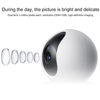 Xiaomi Flash Sale Kamera Pintar Original C300 Edisi Lensa Ganda 3MP Mendukung Deteksi AI Kamera Keamanan IP Nirkabel