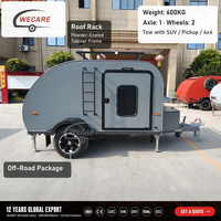 WECARE Remorque de camping compacte et légère, remorquable par un SUV pour les voyages en famille