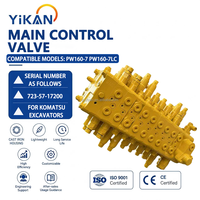 Vanne de commande PW160-7 pour excavatrice Komatsu PW160, compatible avec PC160LC-7 723-58-17200 723-58-17101, vanne de commande principale