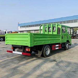 Brand New Jmc 4x2 Light Cargo Fence Truck Manual Double Cabin Truck 3 Ton Lorry Box Truck - Product Image 4
