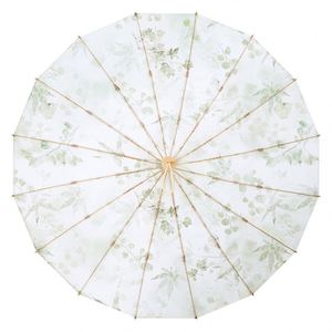 Parapluie pliant double 16 baleines, grande taille 70%, en plastique coloré, à commande manuelle, protection solaire et pluie - Product Image 5