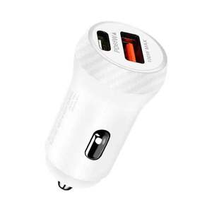 Cargador de Coche Mini de 165W con Doble Puerto de Carga Rápida y Luz Ambiental para Uso en Vehículos - Product Image 2
