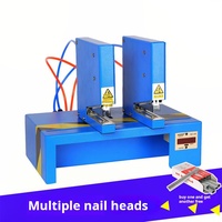 Agrafeuse pneumatique intelligente à double tête, multifonctionnelle, entièrement automatique, agrafeuse pneumatique qui économise le travail