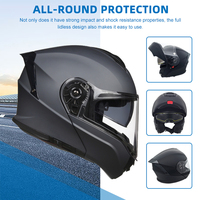 Casque de course personnalisé Protection ABS Moto Vélo Casque modulaire cool pour moto Casque rabattable Tout-terrain Casques de moto