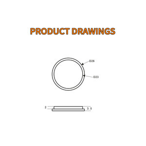 Aimant rond spécial à double étape en forme de demi-cercle Aimant D32* D26 * H3.5 Époxy noir électro-plaqué - Product Image 2