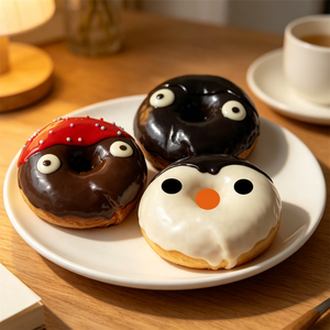 Donut de PU de 9 cm, juguete antiestrés de comida Kawaii, de subida lenta, tacto suave y esponjoso, modelo personalizado, artesanía de plástico, ecológico, con forma de corazón - Product Image 6