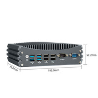 Mini PC Industrial de 8U, Carcasa de Aluminio, Linux Ubuntu, Windows 7/10/11, I3-6167U, I5-4278U, Computadora Industrial, Edge Computing, Riel DIN