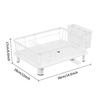 Égouttoir à vaisselle en métal moderne et simple, multifonctionnel, pour évier, support de rangement pour bols et baguettes