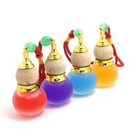 Bouteille de parfum en verre suspendue pour voiture rechargeable, pendentif, bouteille d'aromathérapie, diffuseur suspendu