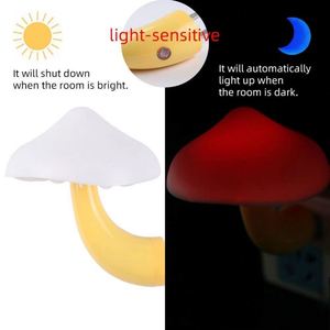 <b>Light</b> Sensitive Mushroom Lamp Sensing Bedside Colorful Room <b>Light</b> for Kids Bedroom Decoration <b>Plug</b> in - Product Image 4