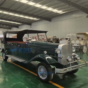 Voiture électrique classique vert foncé, fournisseur chinois, véhicule vintage écologique à énergie nouvelle, automobile rétro populaire - Product Image 3