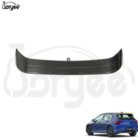 Diffuseur de pare-chocs arrière en fibre de carbone de style RS Joryee, aileron d'échappement, kit carrosserie, pièce de voiture pour VW Golf 8 2021-2022 2023, accessoire de tuning