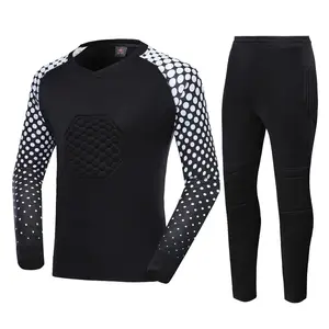 Men Kids Soccer Goalkeeper Sets Training Pants Football Rugby Jerseys