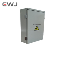 Boîtier photovoltaïque double porte à montage en surface personnalisable Guozhen, certification CE, indice de protection IP65, 63A, 220V, 12 prises, serrure certifiée