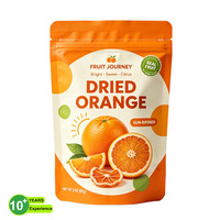 Staande pouch verpakking voor gedroogd fruit, hersluitbaar met zip, platte bodem, doypack, aangepaste logo, food grade, matte afwerking