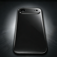 Nouvelle conception de coque de téléphone portable avec motif au dos, plaqué or 24 carats de luxe pour iPhone 17 air