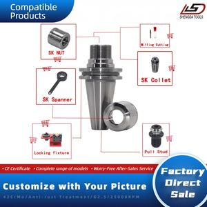 Высокоточный инструментальный держатель HRC58-62 BT CAT SK HSK, цанговый держатель SK для фрезерного станка - Product Image 4